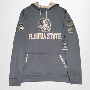 Florida State Seminoles OHT Military Appreciation Hoodie Men M Colosseum FSU NEW